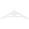 Ekena Millwork Pitch Cornelia Architectural Grade PVC Gable Pediment, 36"W x 10 1/2"H x 1"P (7/12) GPP036X011X100CRN - alternate 2
